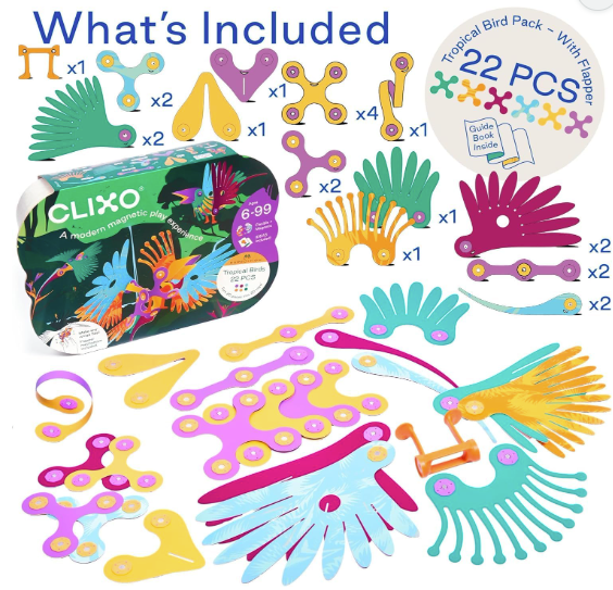 Clixo Mag.- Tropical Birds 22pc