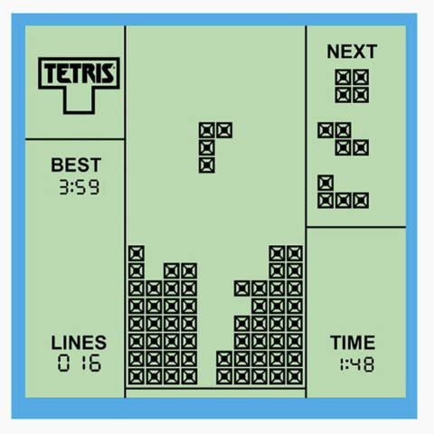 Tetris Keyring Arcade Game