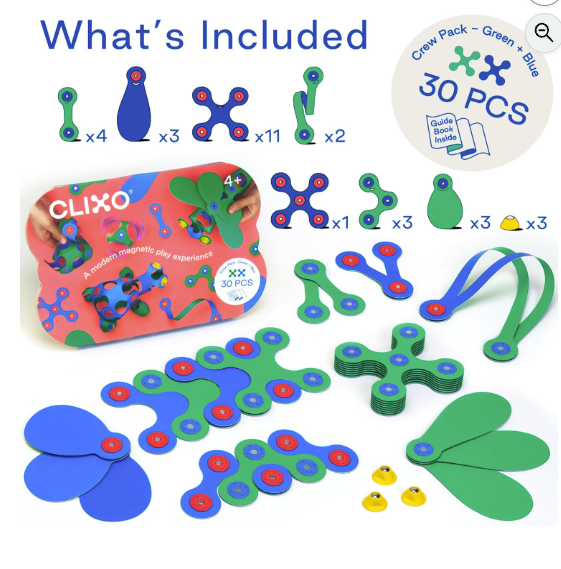 Clixo Mag.- CREW 30pc Blue/Green