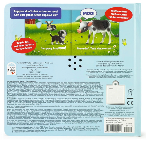 Do Puppies Moo? Listen, Touch & Feel