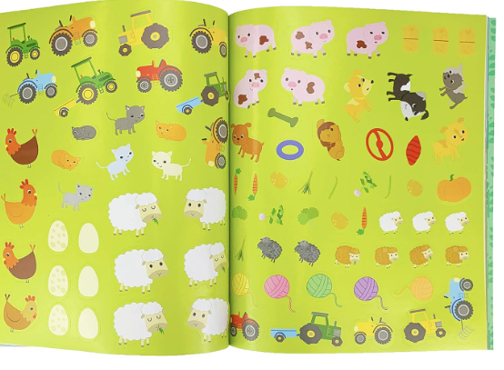 2000 Stickers-Busy Farm