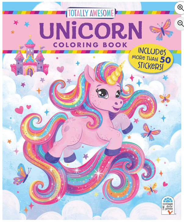 Unicorn Coloring Book w/Stickers