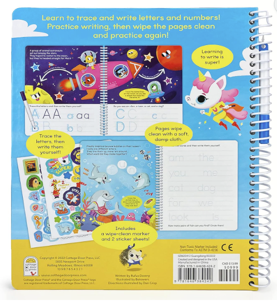 Write & Erase ABC and 123