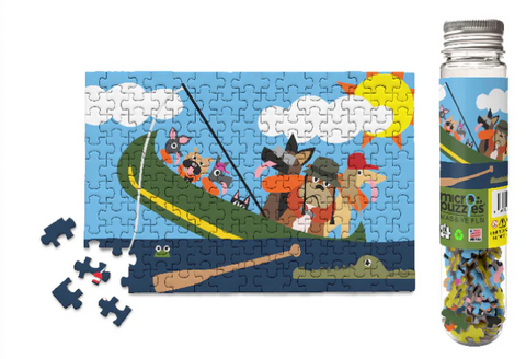 MicroPuzzle-Dogs in Canoe