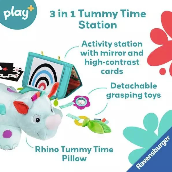 Rhino Tummy Time Book