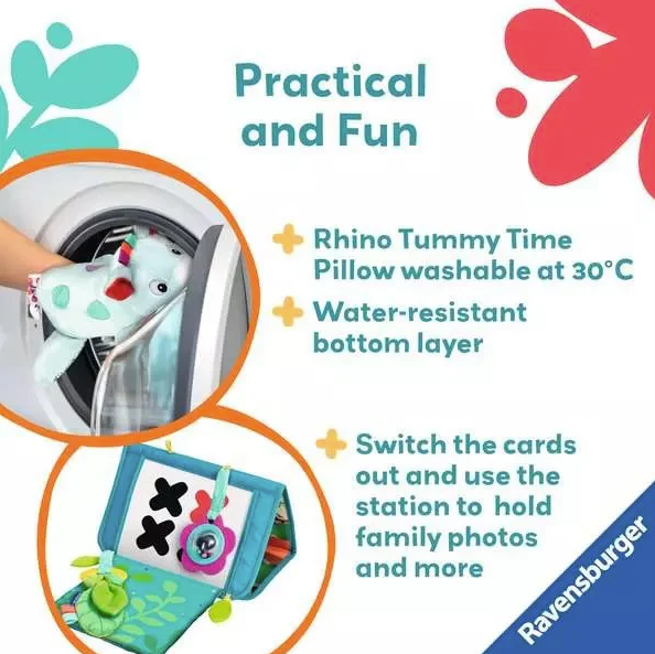 Rhino Tummy Time Book