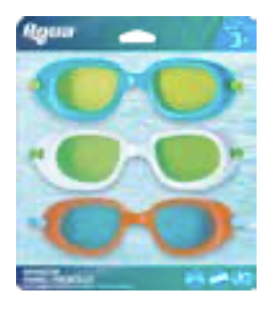 Swim Goggles 3pk Child Assorted