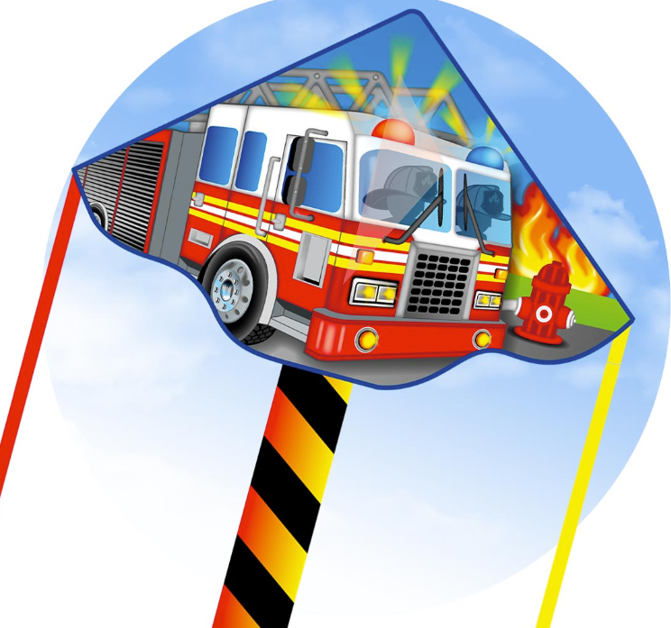 SIMPLE FLYER FIRE TRUCK  47"