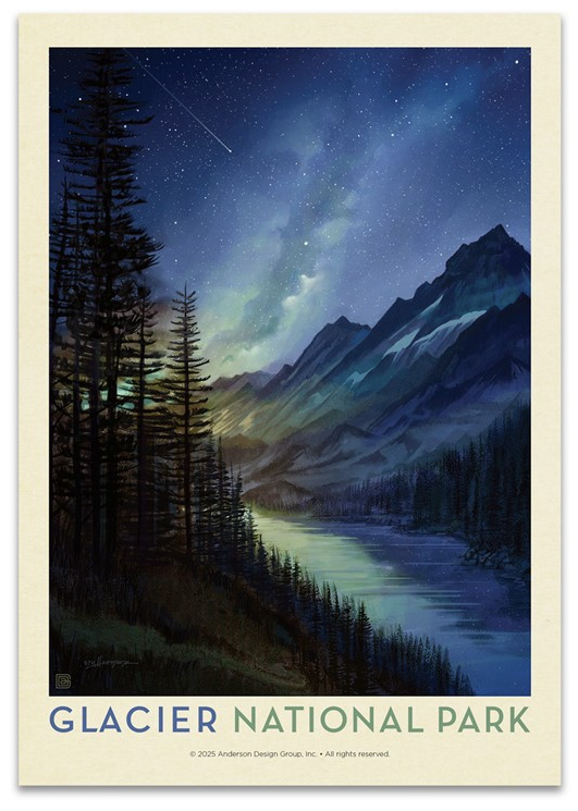 Glacier NP Starlight Postcard