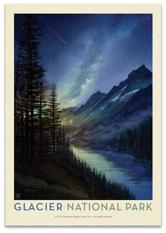 Glacier NP Starlight Postcard