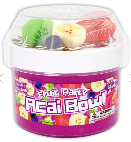 Acai Bowl Fruit Party Slime
