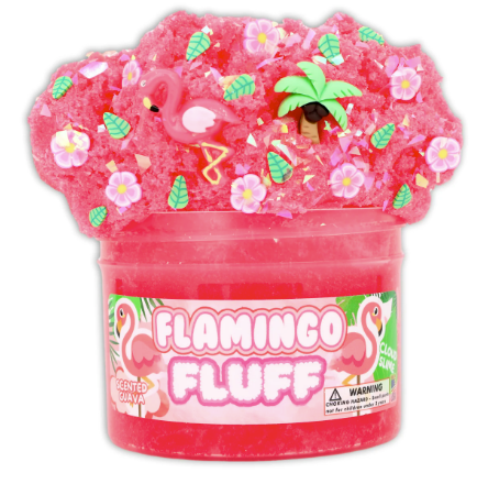 Flamingo Fluff Slime