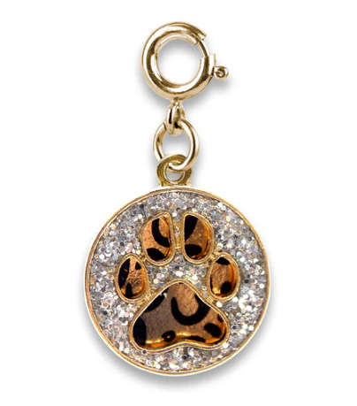 Gold Swivel Leopard Pawprint
