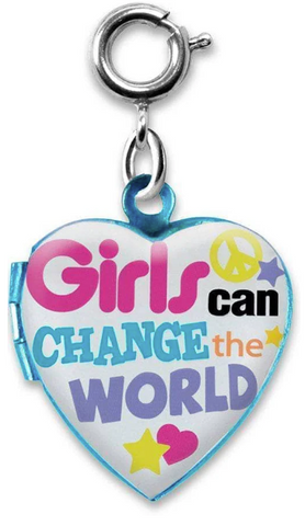 Girls Can Change the World Locket Charm