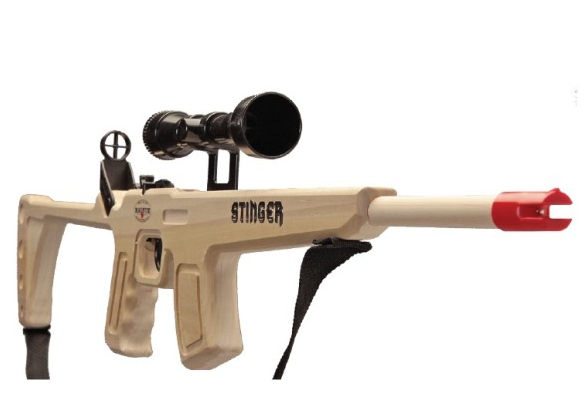 Stinger Rifle w/Scope/Sling Blue Ammo