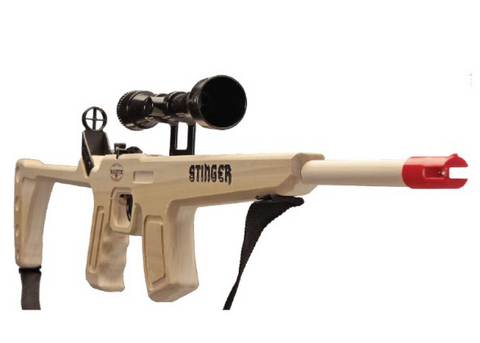 Stinger Rifle w/Scope/Sling Blue Ammo