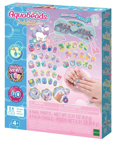 Unicorn Designer Nail Kit Aquabeads