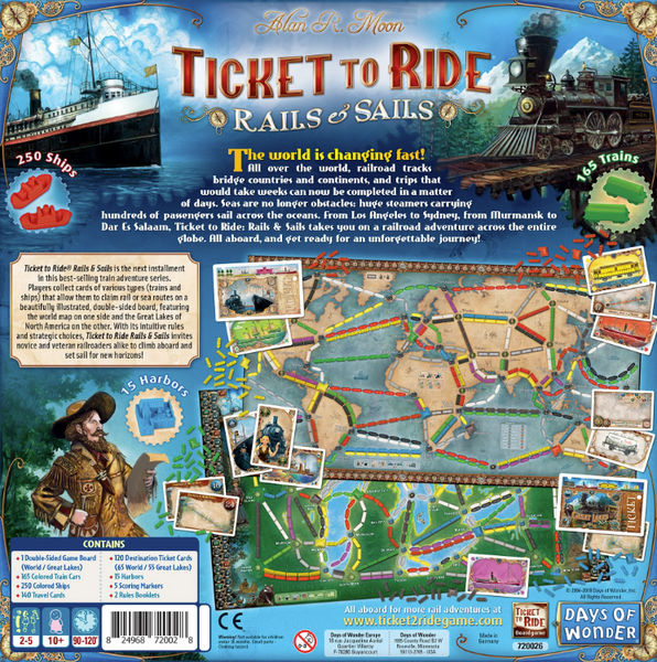 Ticket to Ride Rails and Sails