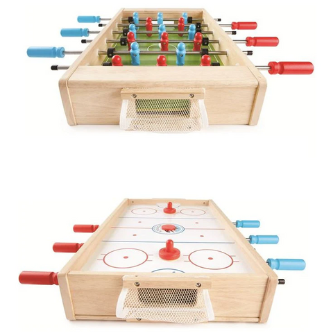 2 in 1 games: Foosball & Hockey
