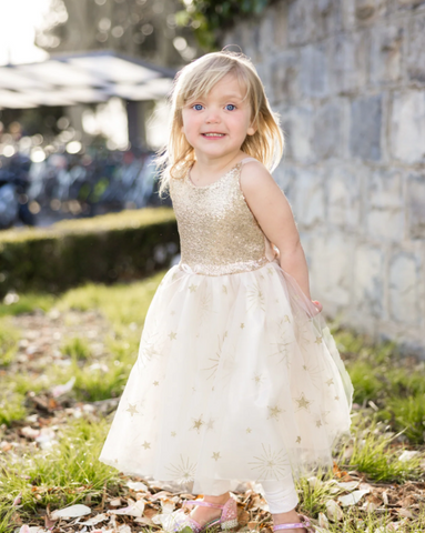 Glam Party Gold Dress Size 3-4