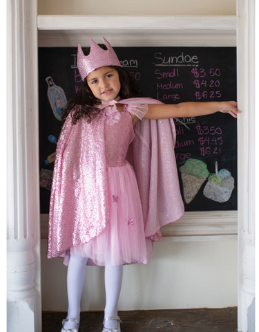 Pink Sequin Butterfly Dress/Wings 5-7