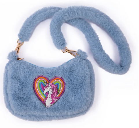 Rainbow Cuddle Crossbody Purse Periwinkle