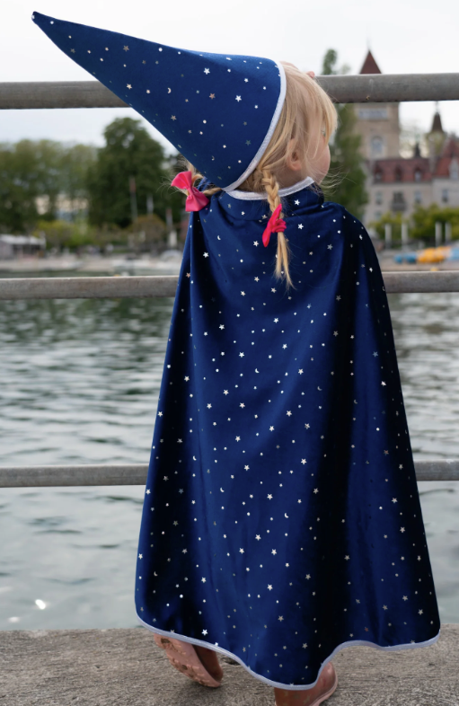 Blue Sparkle Wizard Cape/Hat 4/6