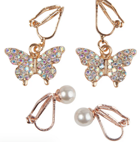 Butterfly Clip-on Earrings (2 pairs)