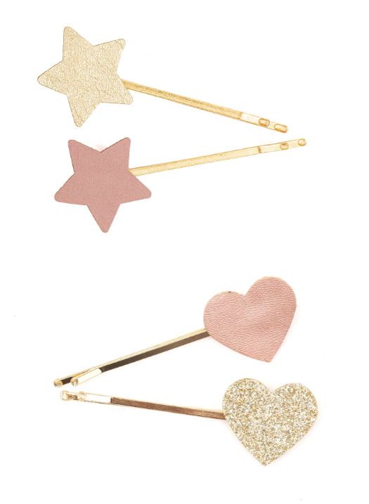 Matte Star Bobby Hairclip Set (2 pcs)