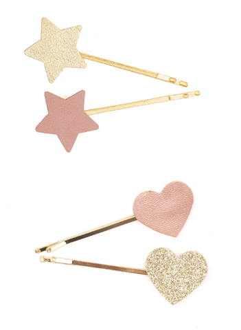 Matte Star Bobby Hairclip Set (2 pcs)