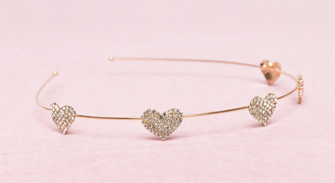 Rhinestone Heart Headband