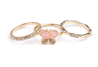 Chic Butterfly Garden Rings