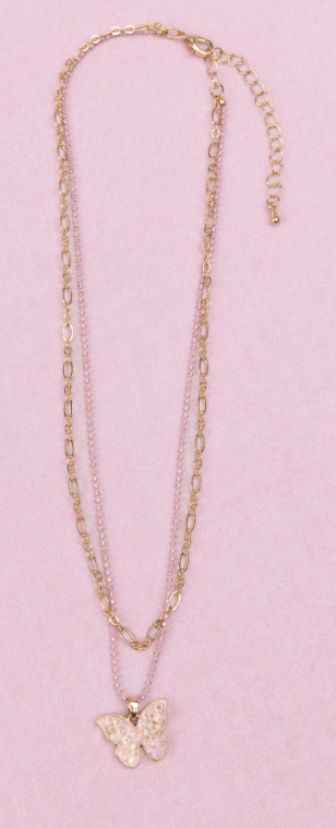 Chic Bubbly Butterfly Necklace