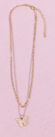Chic Bubbly Butterfly Necklace