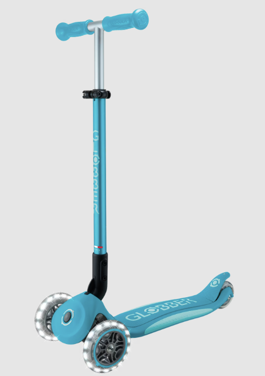 Globber Elite Lights Scooter - Aqua