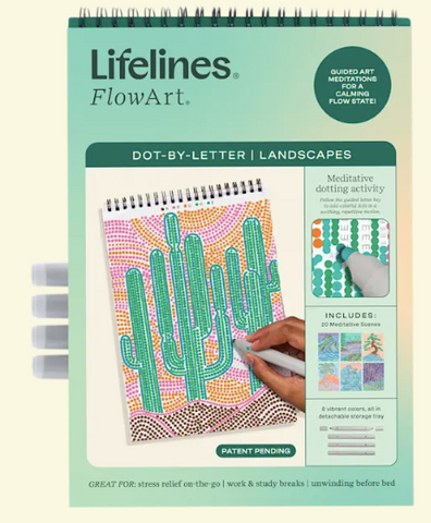 FlowArt Dot-By-Letter Landscapes