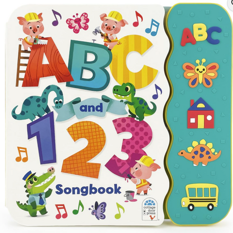 ABC and 123 Toddler Songbook