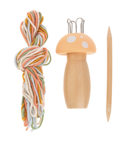 Wooden Knitting Mushrooms