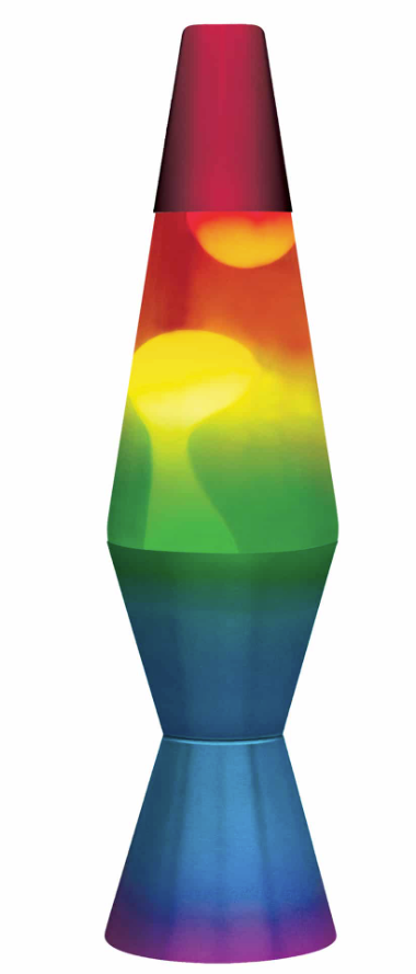 Lava Lamp 11.5"  Rainbow