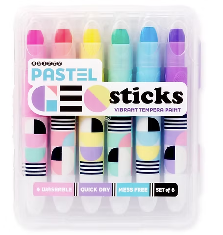 Geo Sticks Tempera - Pastel