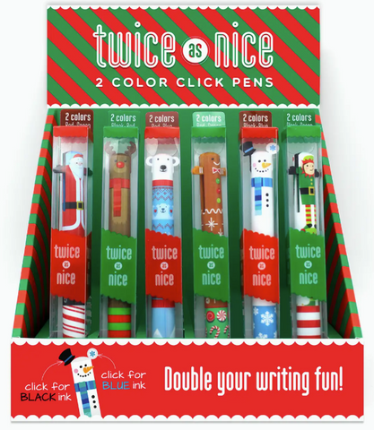 Twice as Nice Holiday 2 Color Pens