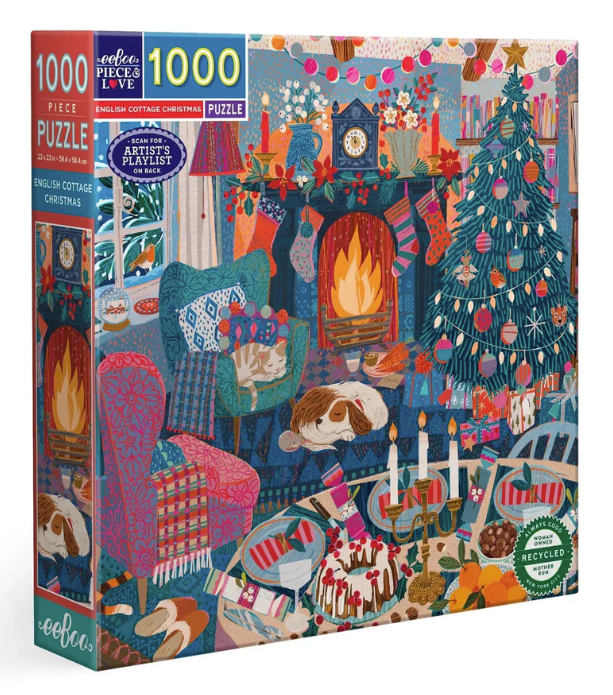 English Cottage Christmas 1000pc