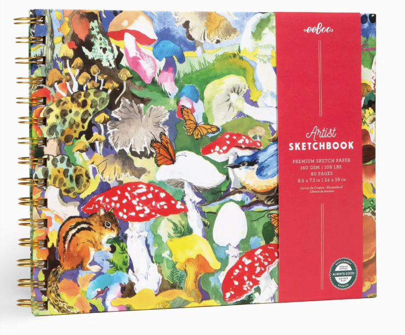 Mushroom Hardcover Artist Sketch Bk