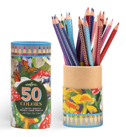 Mushroom 25 Double-Sided Pencils