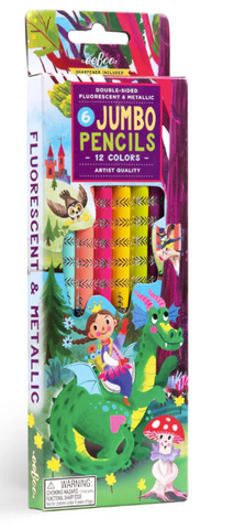 Fairytale Dragon 6 Jumbo Color Pencils