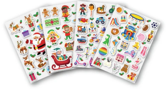 Holiday Sticker Magic - Santa's Workshop