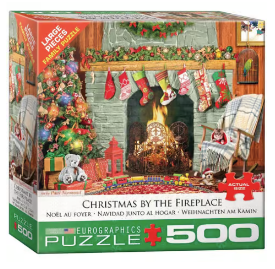 Christmas By The Fireplace 500pc