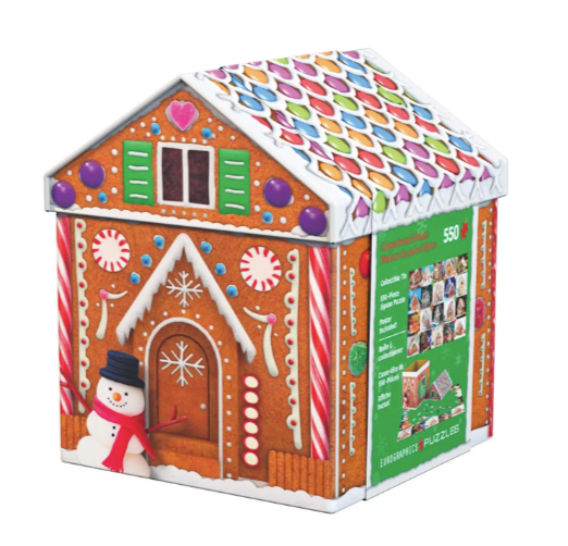 Gingerbread House Tin 550pc