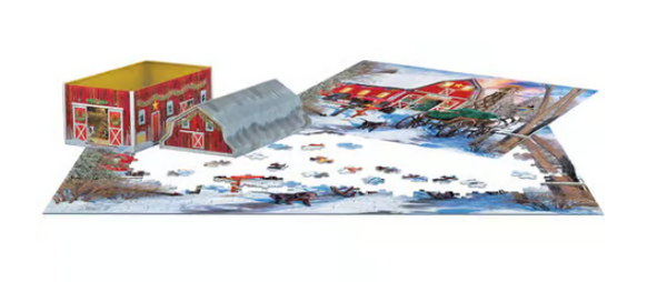 Holiday Barn Tin 550pc