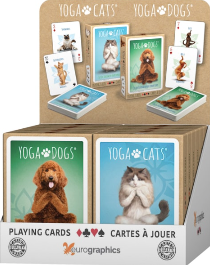 Yoga Cats & Yoga Dogs Playing Cards